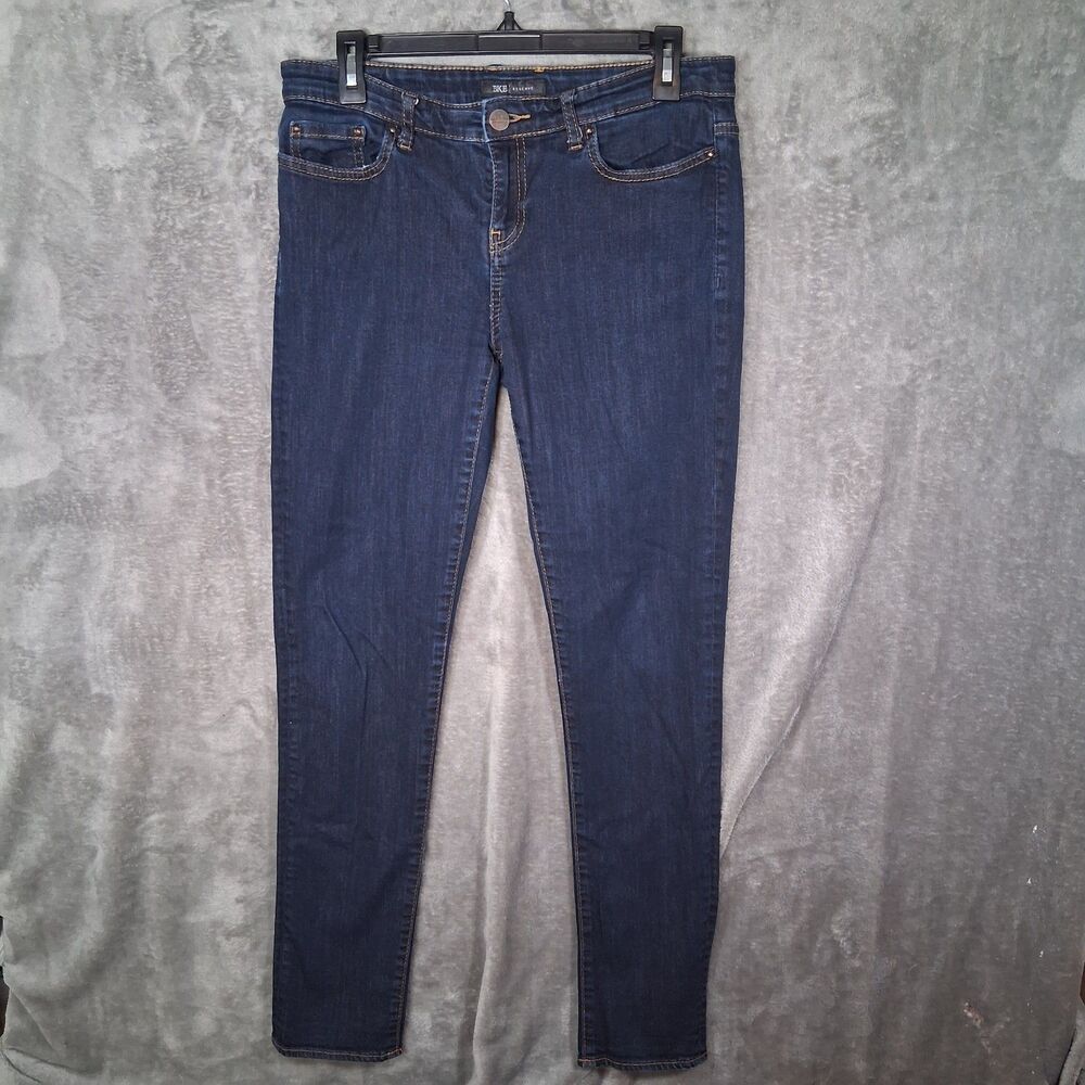 BKE Reserve Women's Mid Rise Skinny Fit Dark Wash Stretch Denim‎ Size 30R
